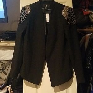 H&M SZ 12 beaded blazer